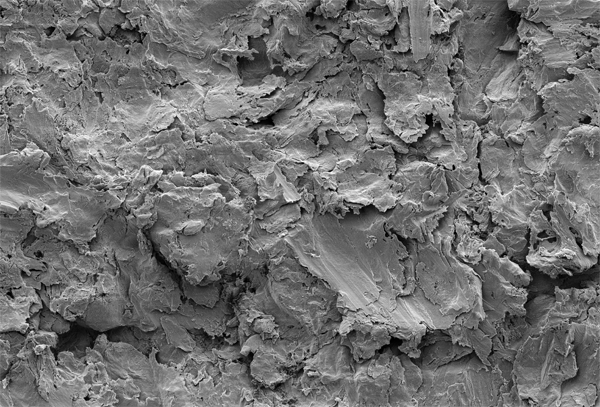 SEM-Image of a subtractive surface (DUOTex®)